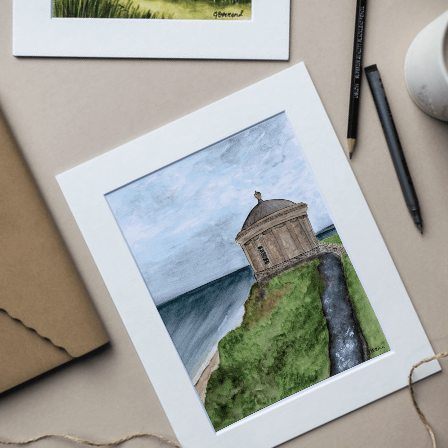 Mussenden Temple - Coastal View Print