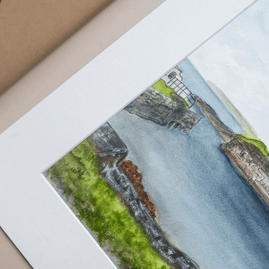Ballintoy Harbour Watercolour Original