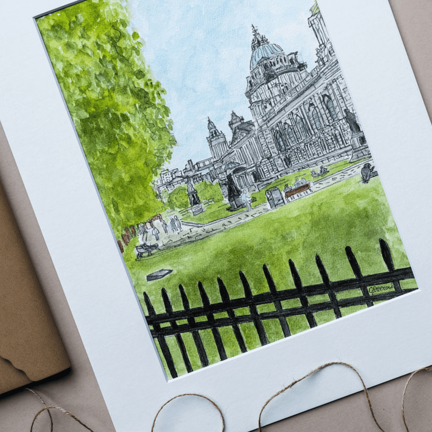 Belfast City Hall - Watercolour Original