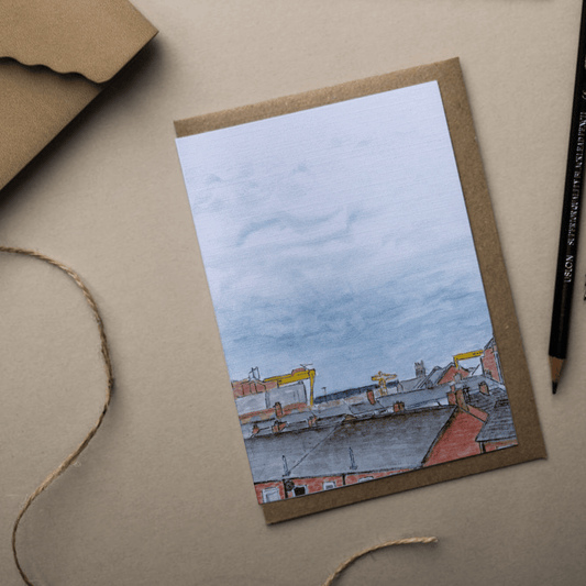 Belfast Rooftops Greeting Card