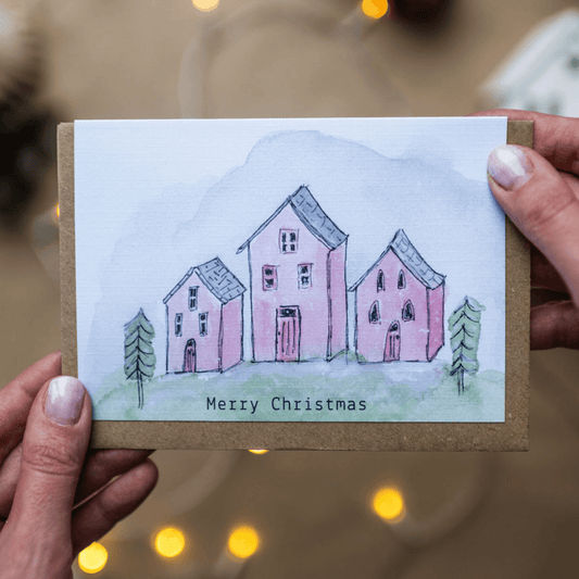 Merry Christmas House Scene