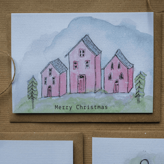 Merry Christmas House Scene