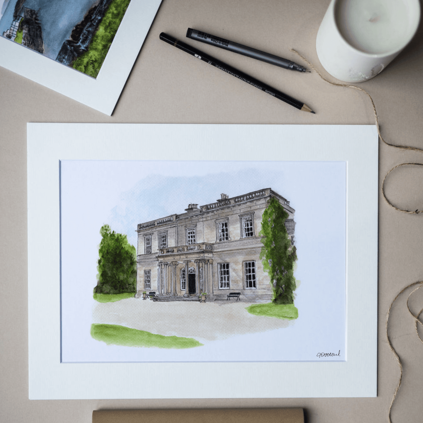 Drenagh House Estate Print