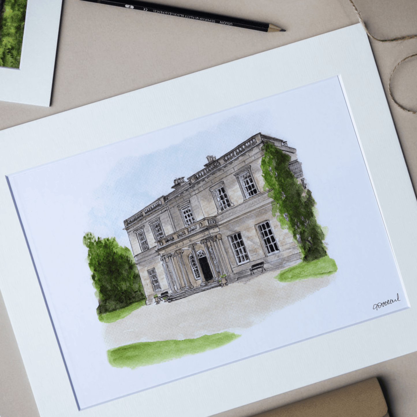 Drenagh House Estate Print