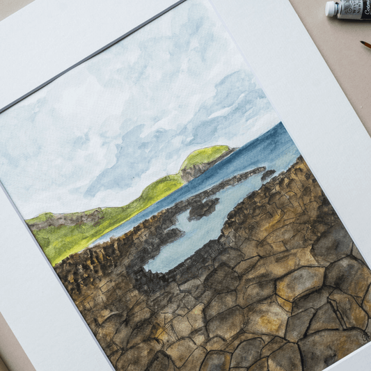 Giant's Causeway Watercolour Original