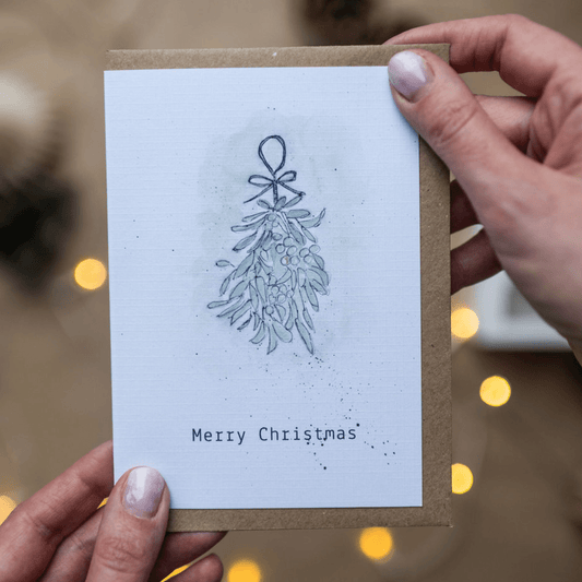 Mistletoe Christmas Card