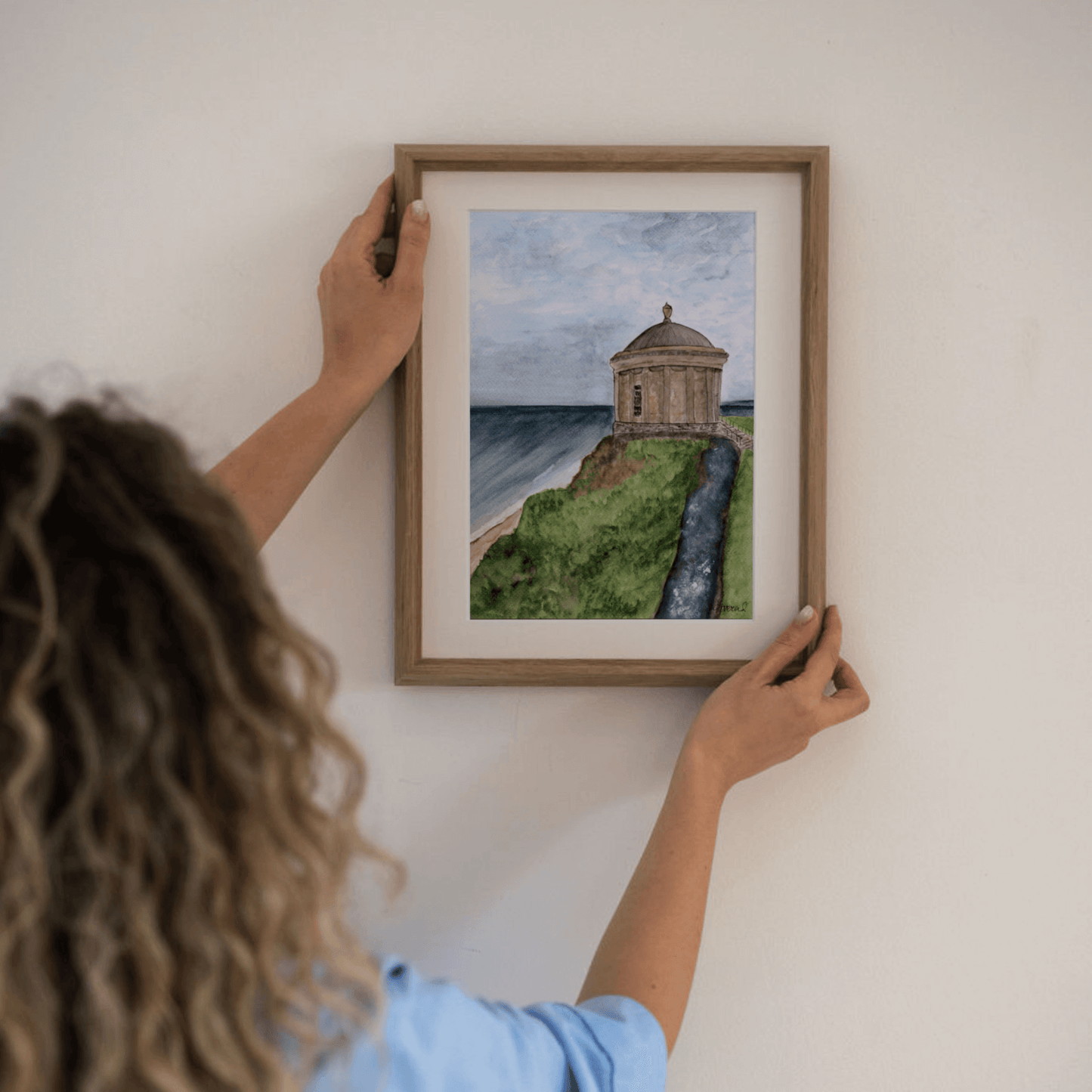 Mussenden Temple - Coastal View Print