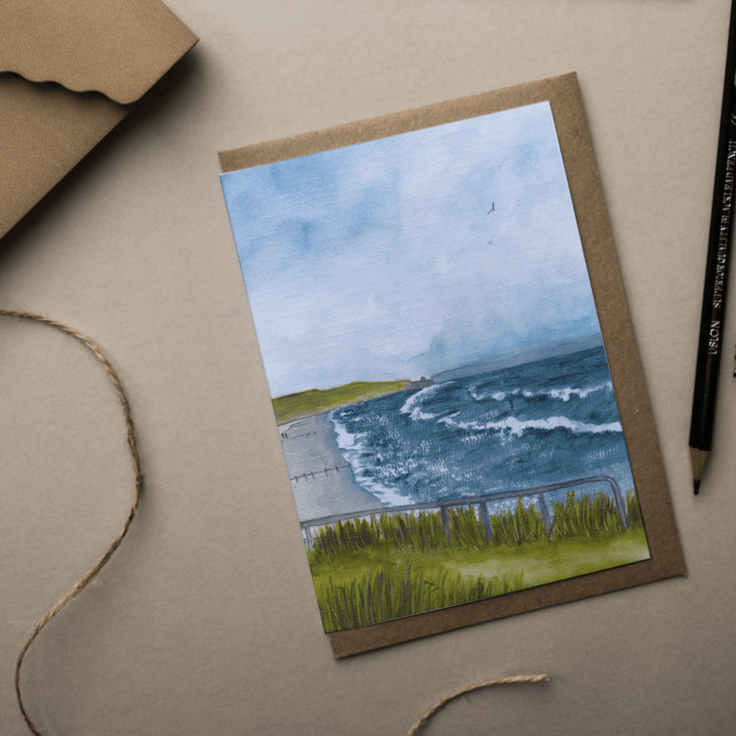 Portstewart Strand Greeting Card