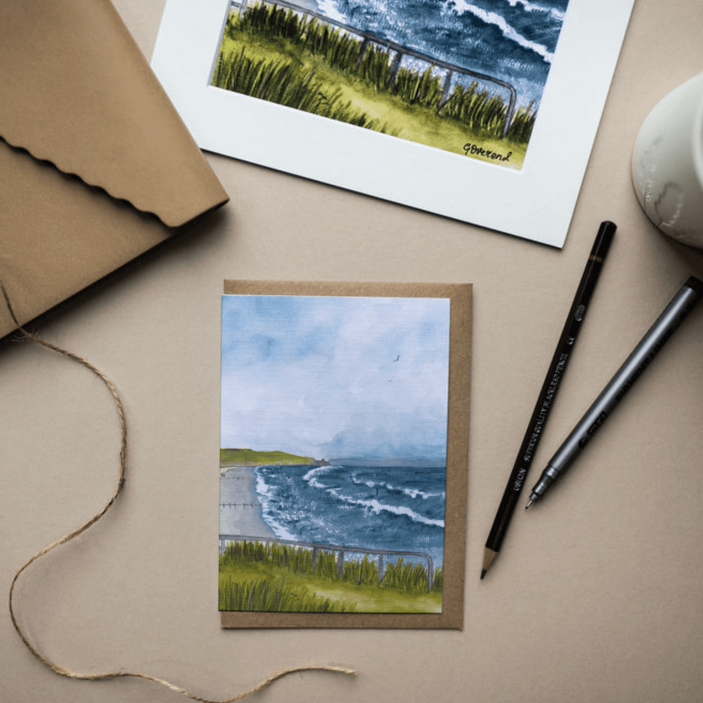 Portstewart Strand Greeting Card