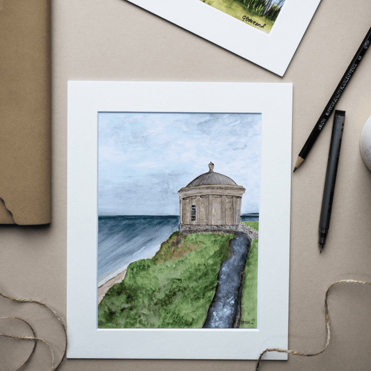 Mussenden Temple - Coastal View Print