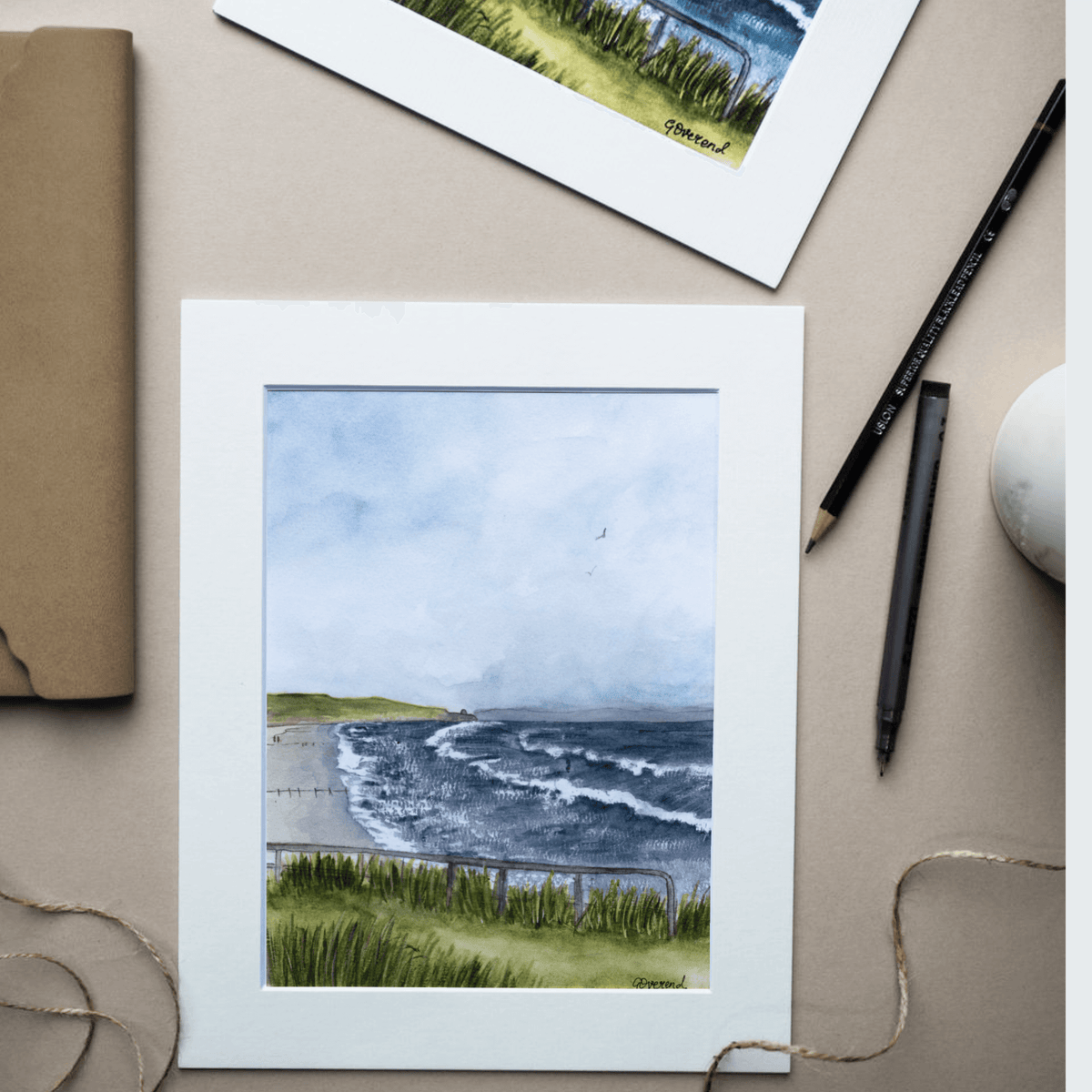 Strans Art Portstewart Strand Art Print – Gemma Overend Art