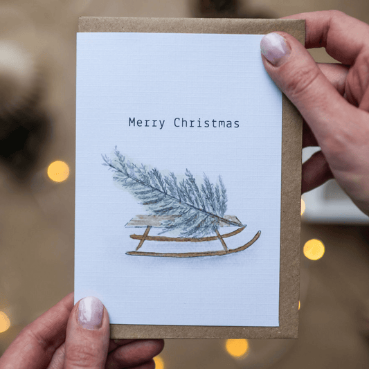 Christmas Tree Sleigh Card