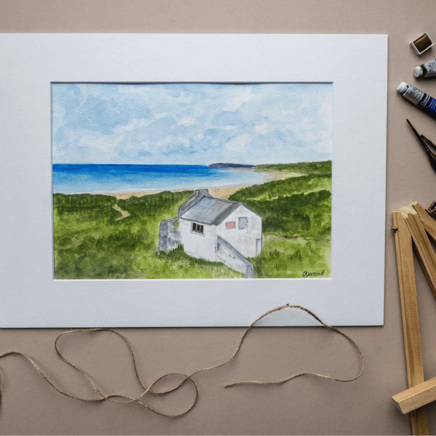 Whitepark Bay Original Watercolour Original